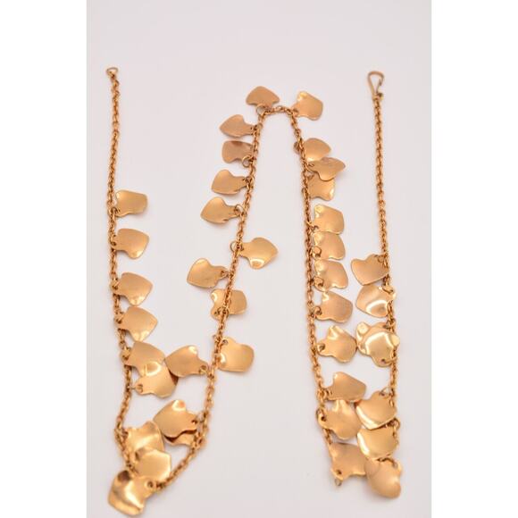 Vintage Statement Belt Gold Shaker Charm Dangle Linked Shiny Heavy Chunky 37" - Picture 10 of 12